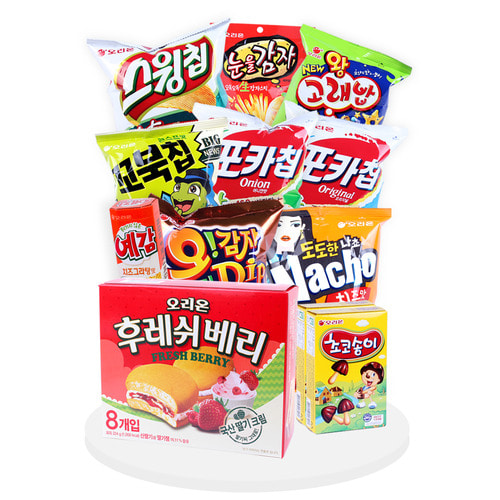 오리온 과자 선물세트 달콤+짭잘 혼합 구성